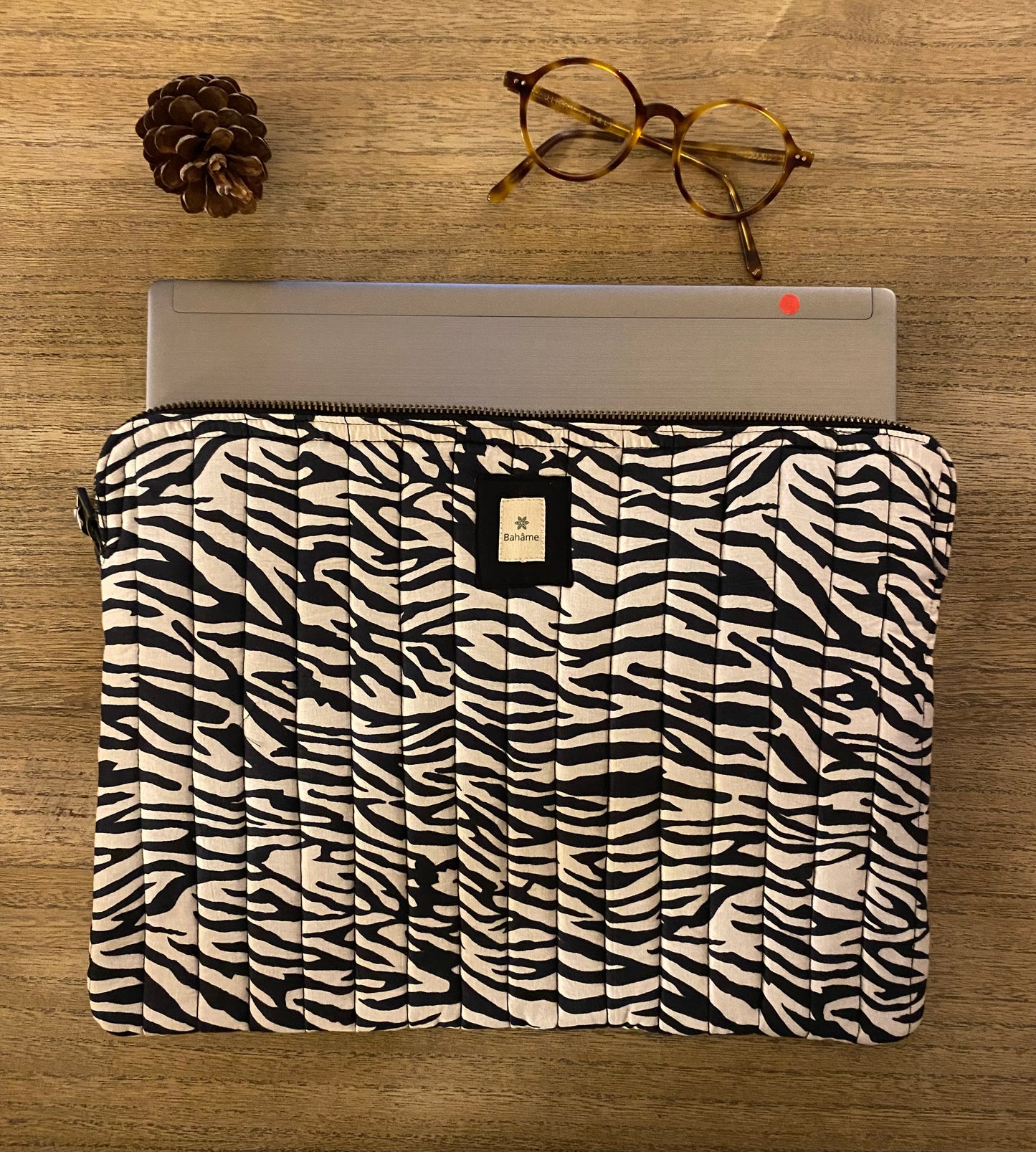 Pochette ordinateur Black Zebra