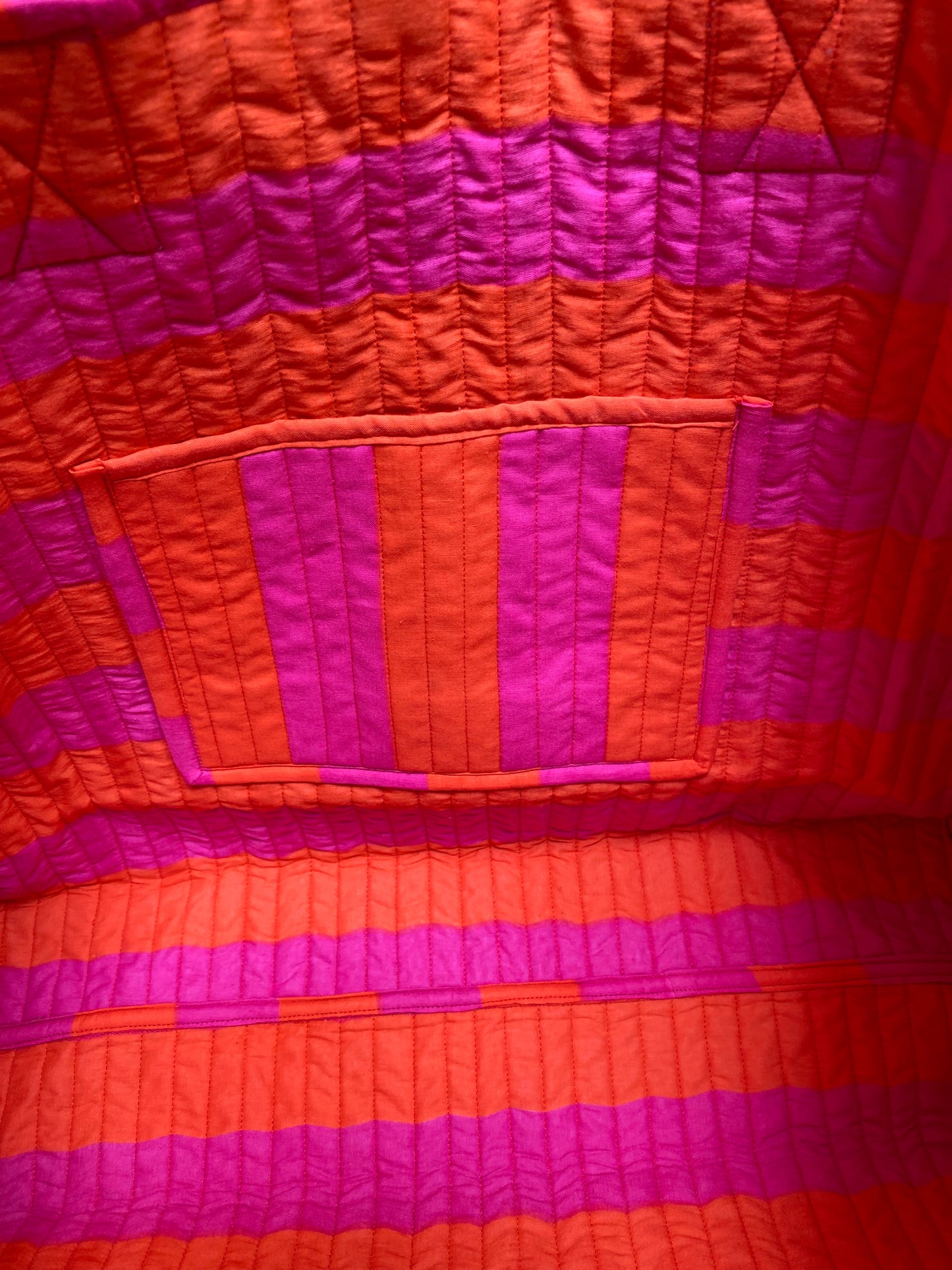 Cabas Indira Orange Stripe