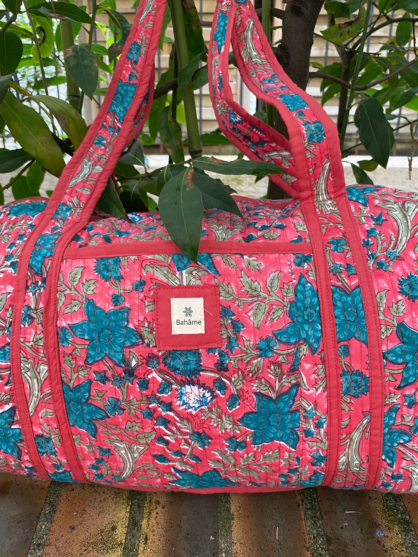 Sac week-end Kiara Blue Flower