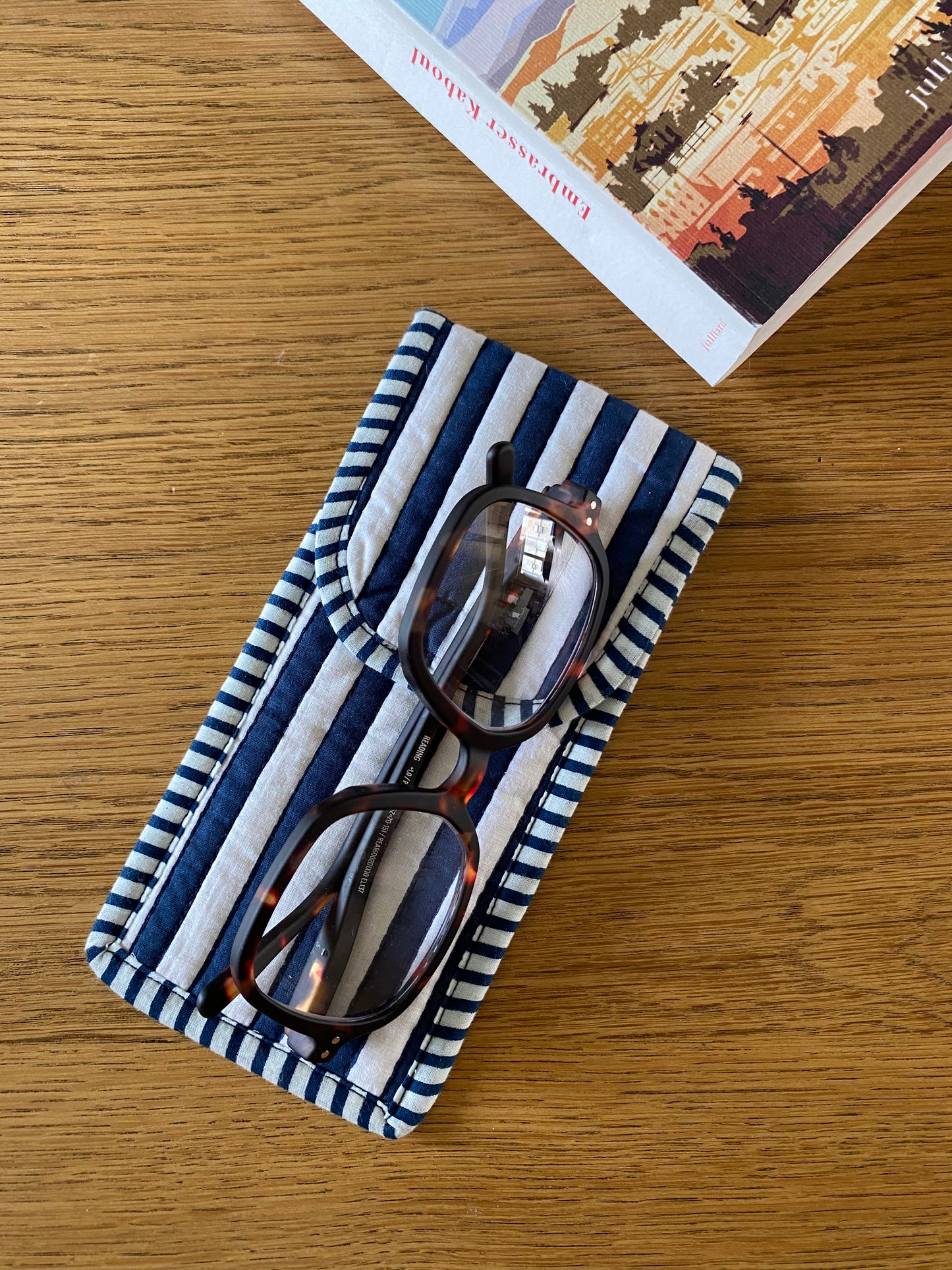Etui à lunettes Blue Stripe