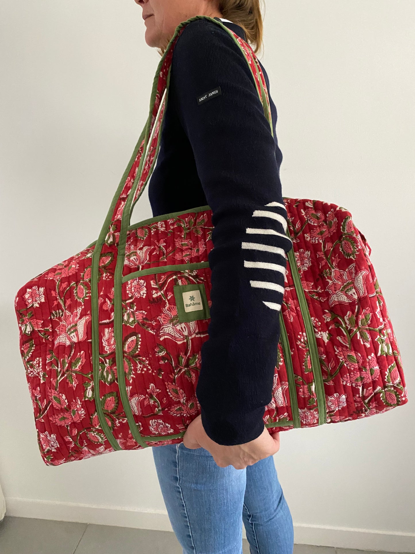 Sac week-end Kiara Red Flower