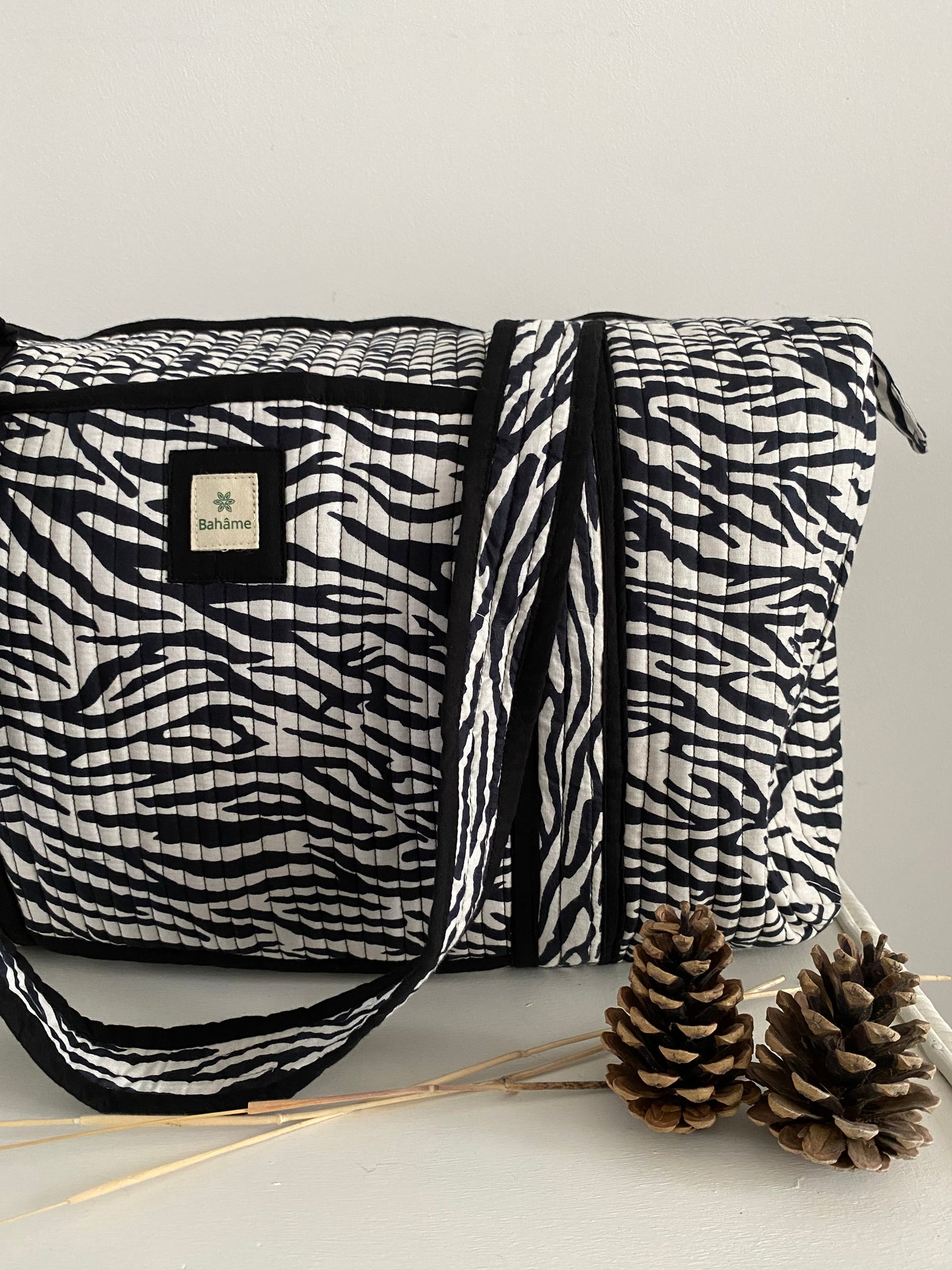 Sac week-end Kiara Black Zebra