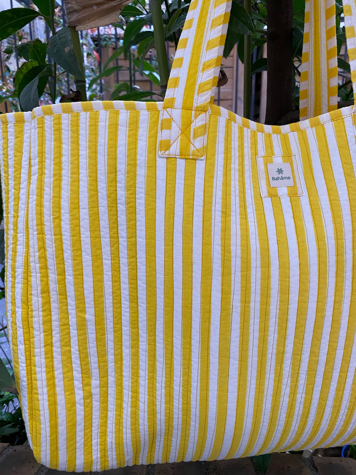 Cabas Devi Yellow Stripe