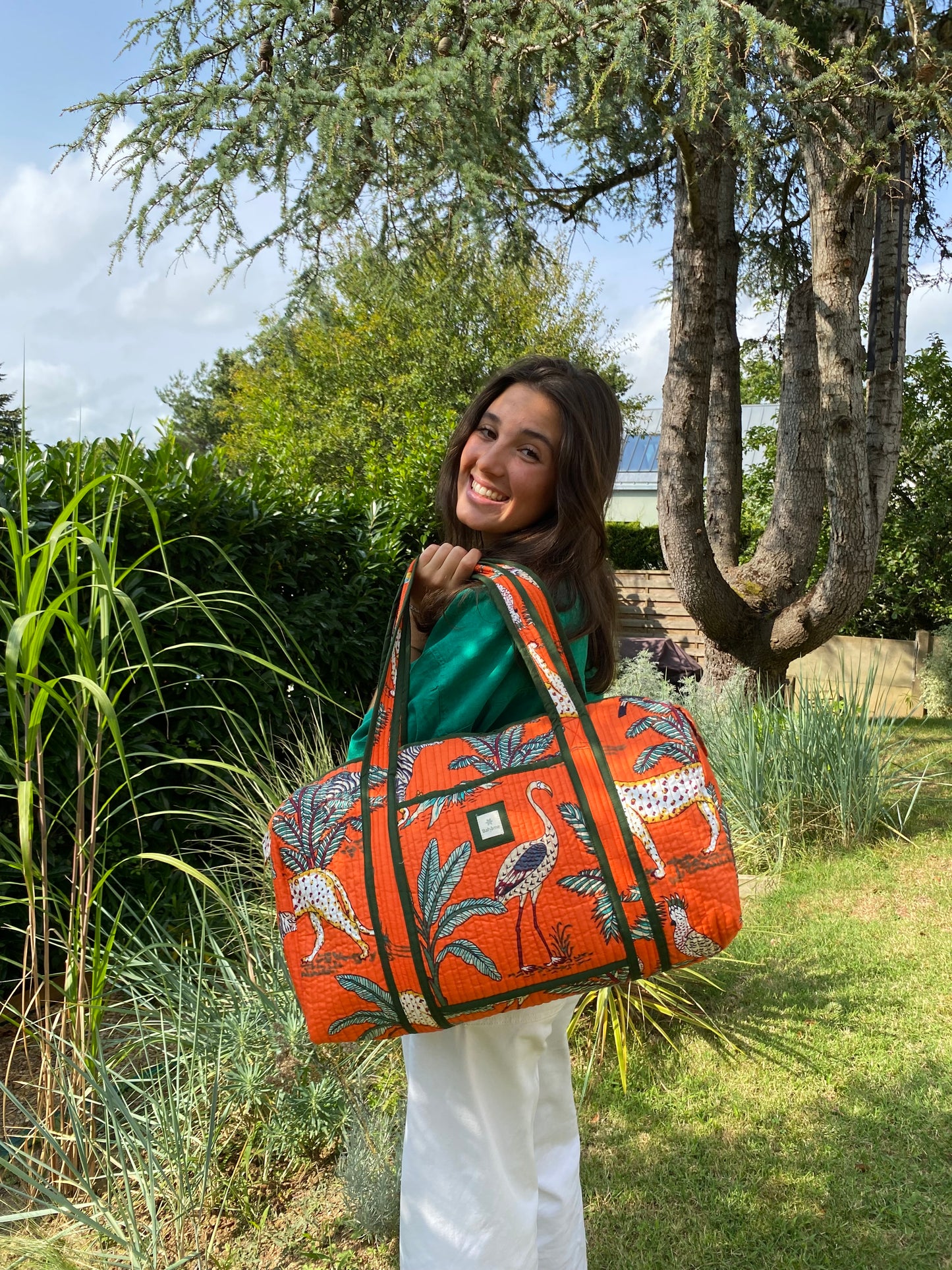 Sac week-end Kiara Jungle orange