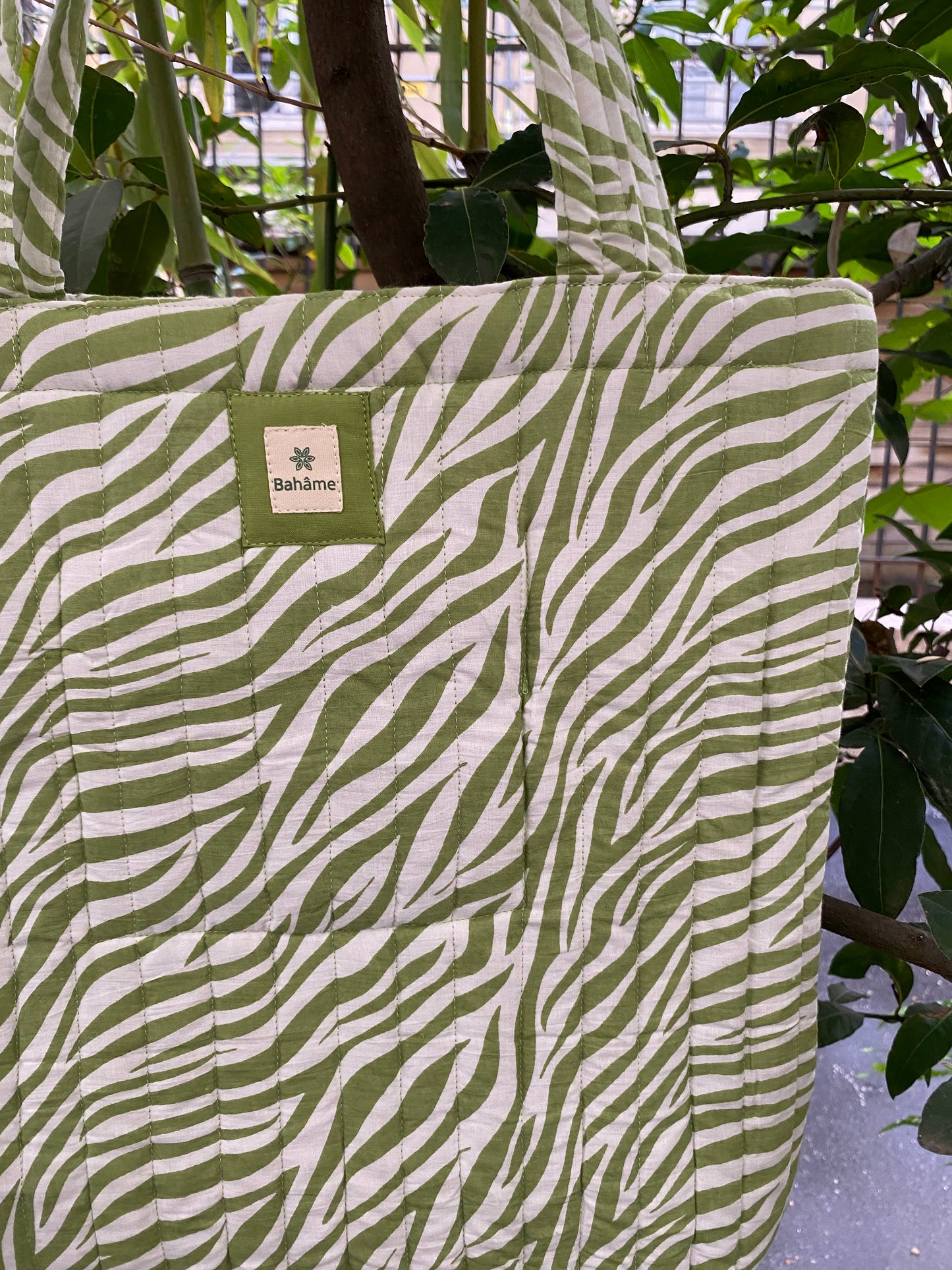 Cabas Kali Green Zebra
