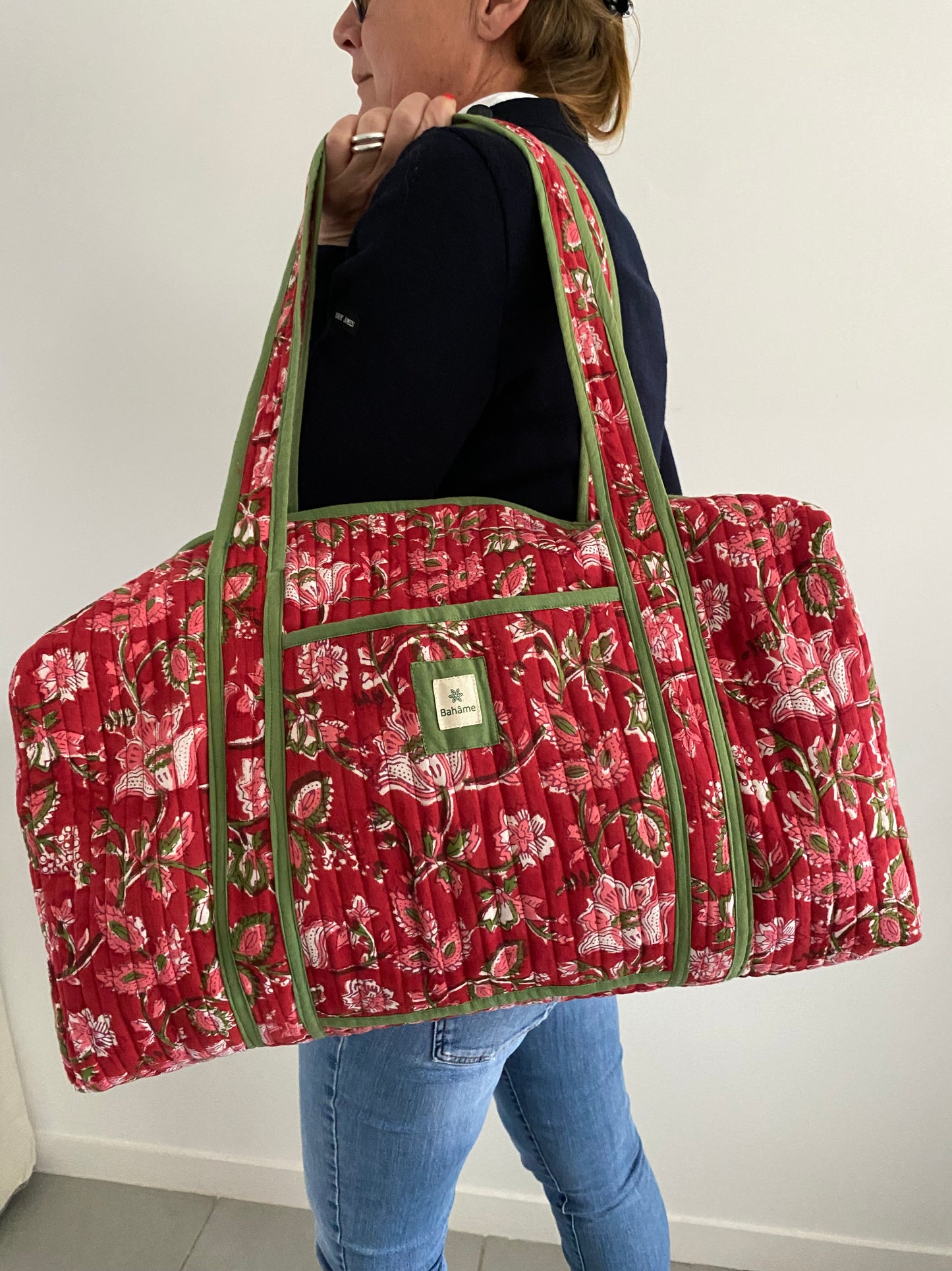 Sac week-end Kiara Red Flower
