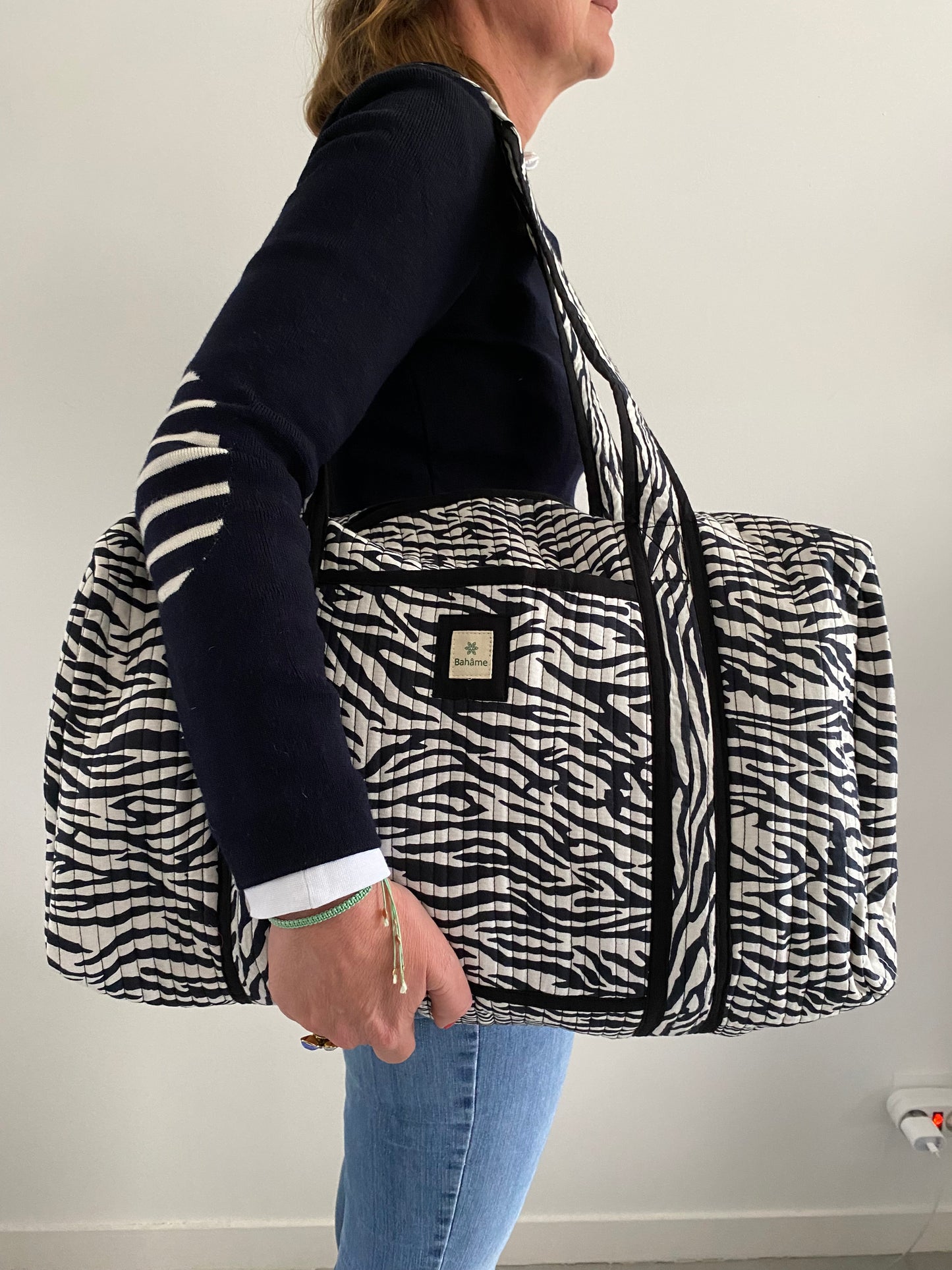 Sac week-end Kiara Black Zebra