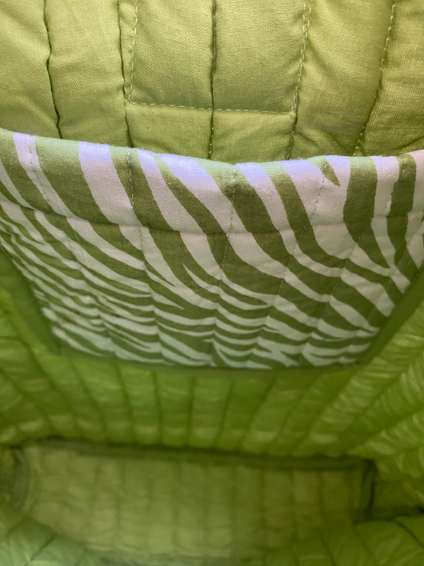 Cabas Kali Green Zebra
