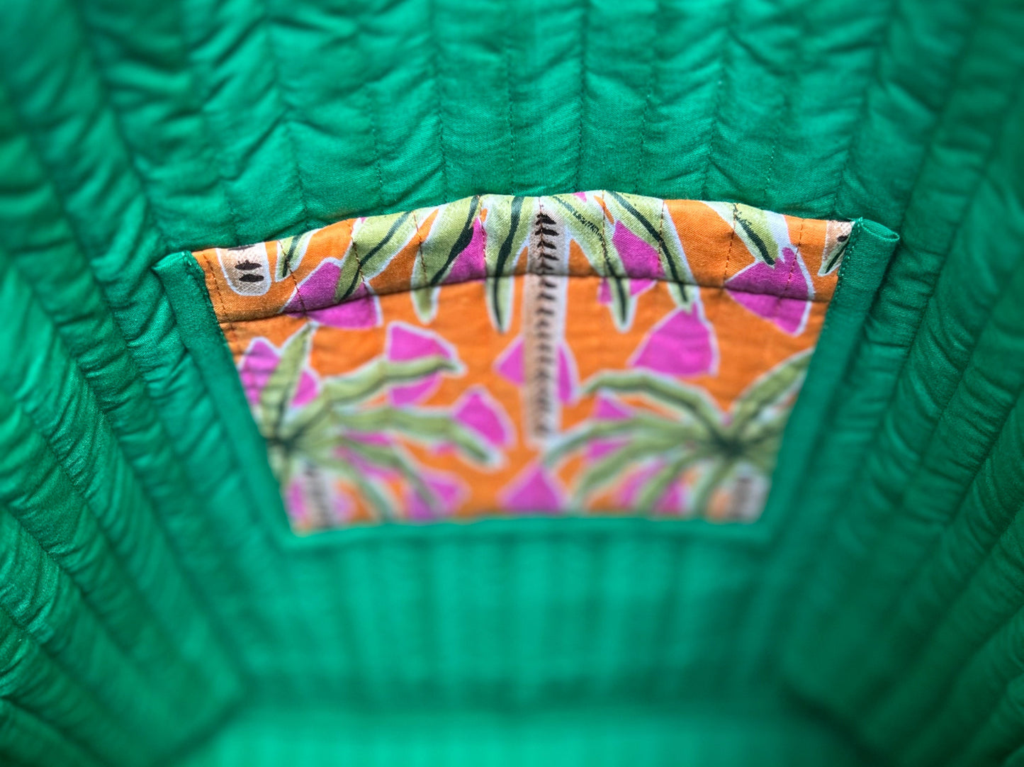 Cabas Kali Orange Palmiers