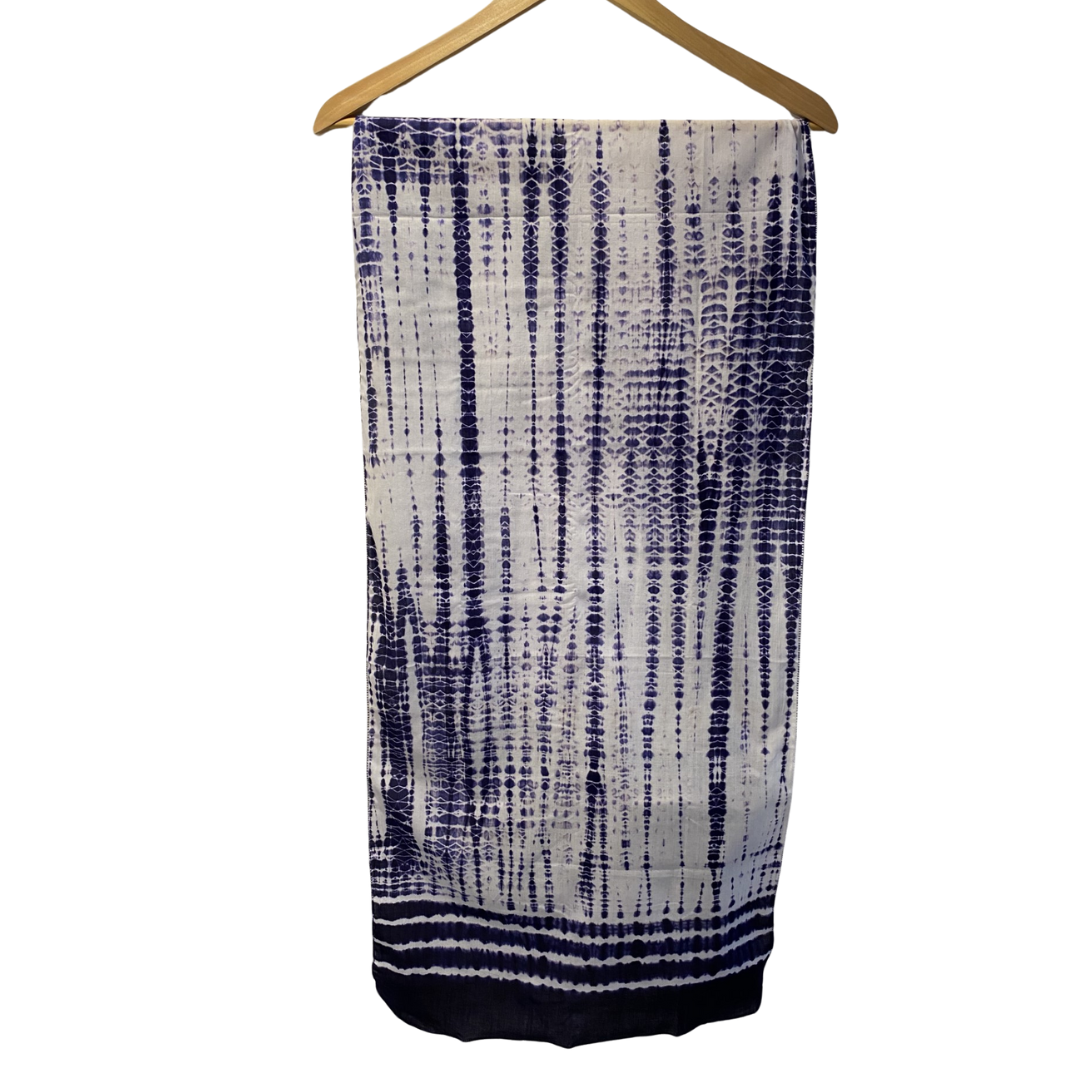 Foulard coton Ila bleu marine