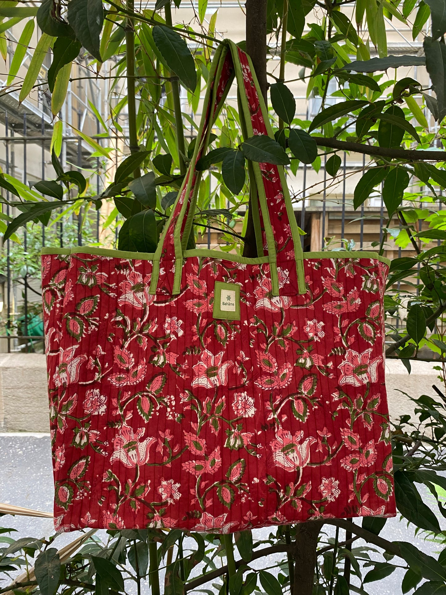 Cabas Indira Red Flower