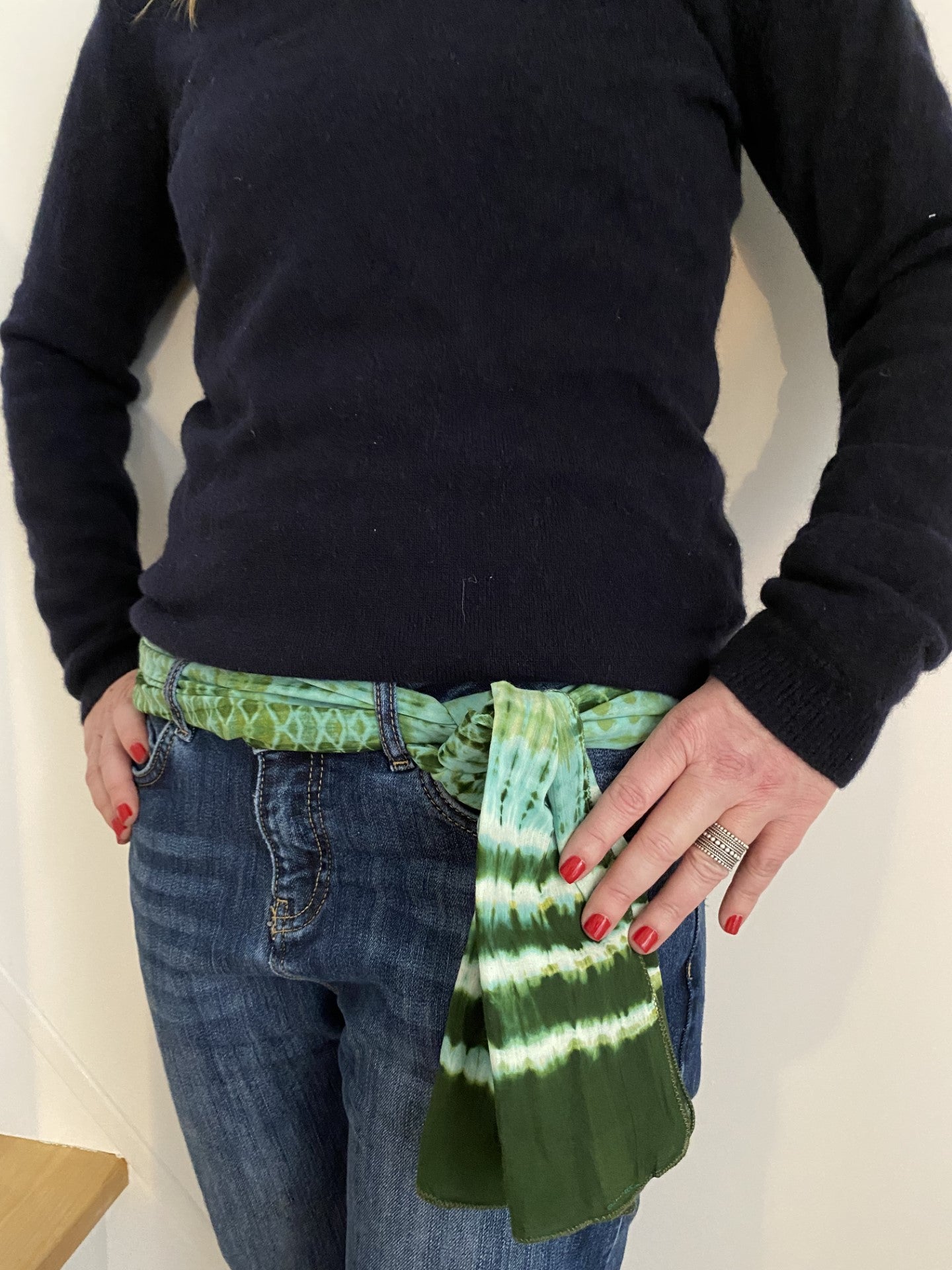 Foulard coton Ila vert