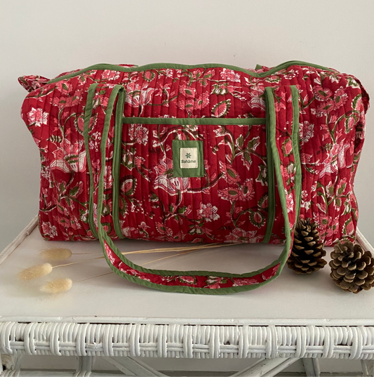 Sac week-end Kiara Red Flower