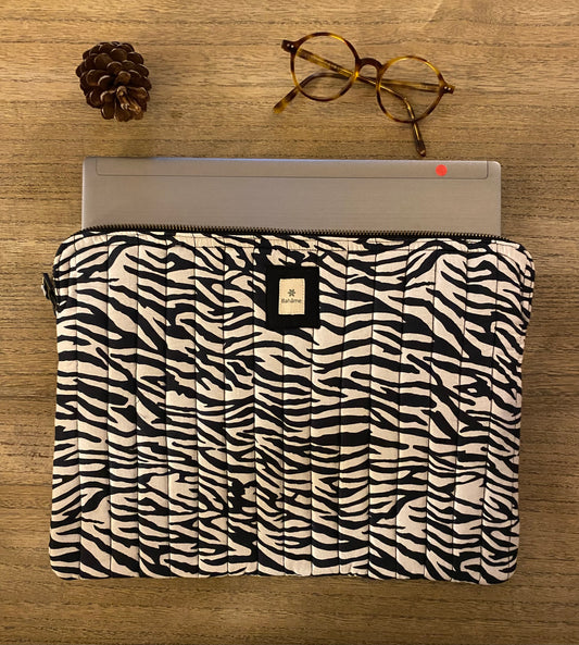 Pochette ordinateur Black Zebra