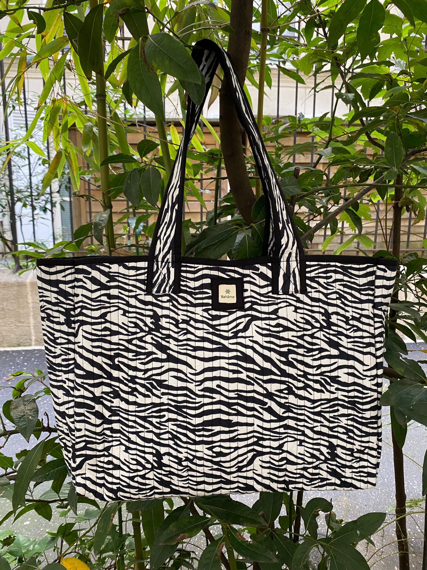 Cabas Indira Black Zebra