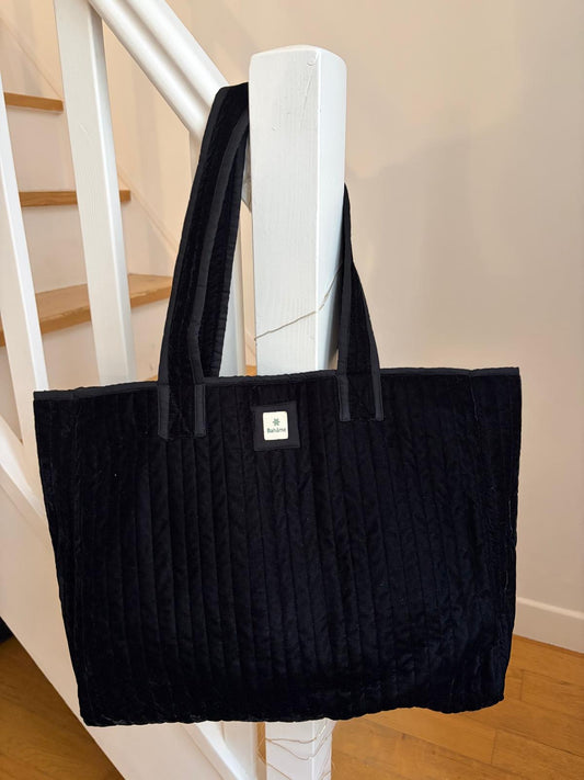 Cabas Indira Black Velvet