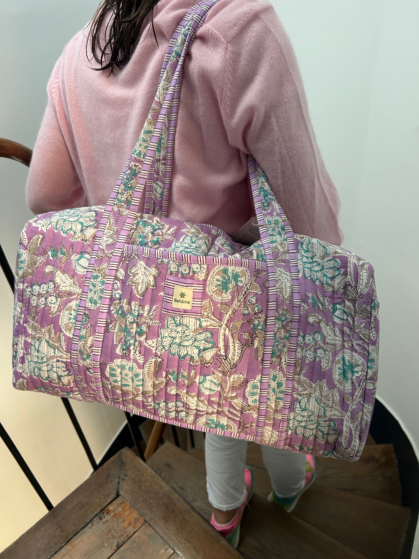 Sac week-end Kiara Purple Flower