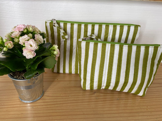 Trousse Green Stripe