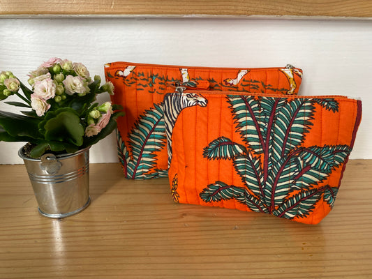 Trousse Orange Jungle