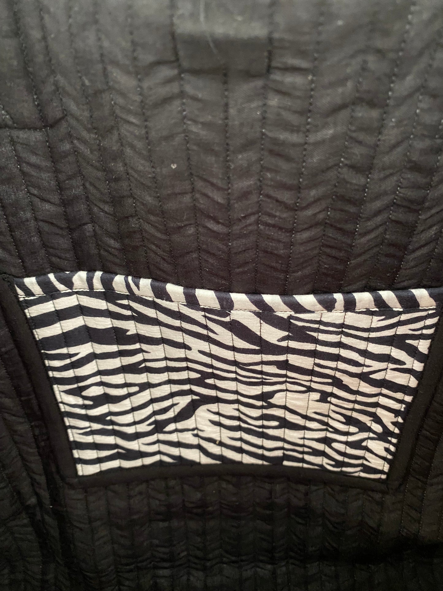 Cabas Indira Black Zebra