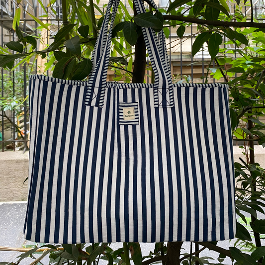 Cabas Devi Blue Stripe