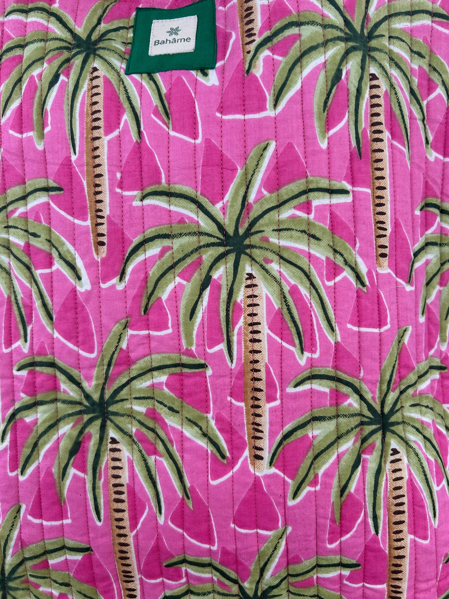 Cabas Kali Pink Palmiers