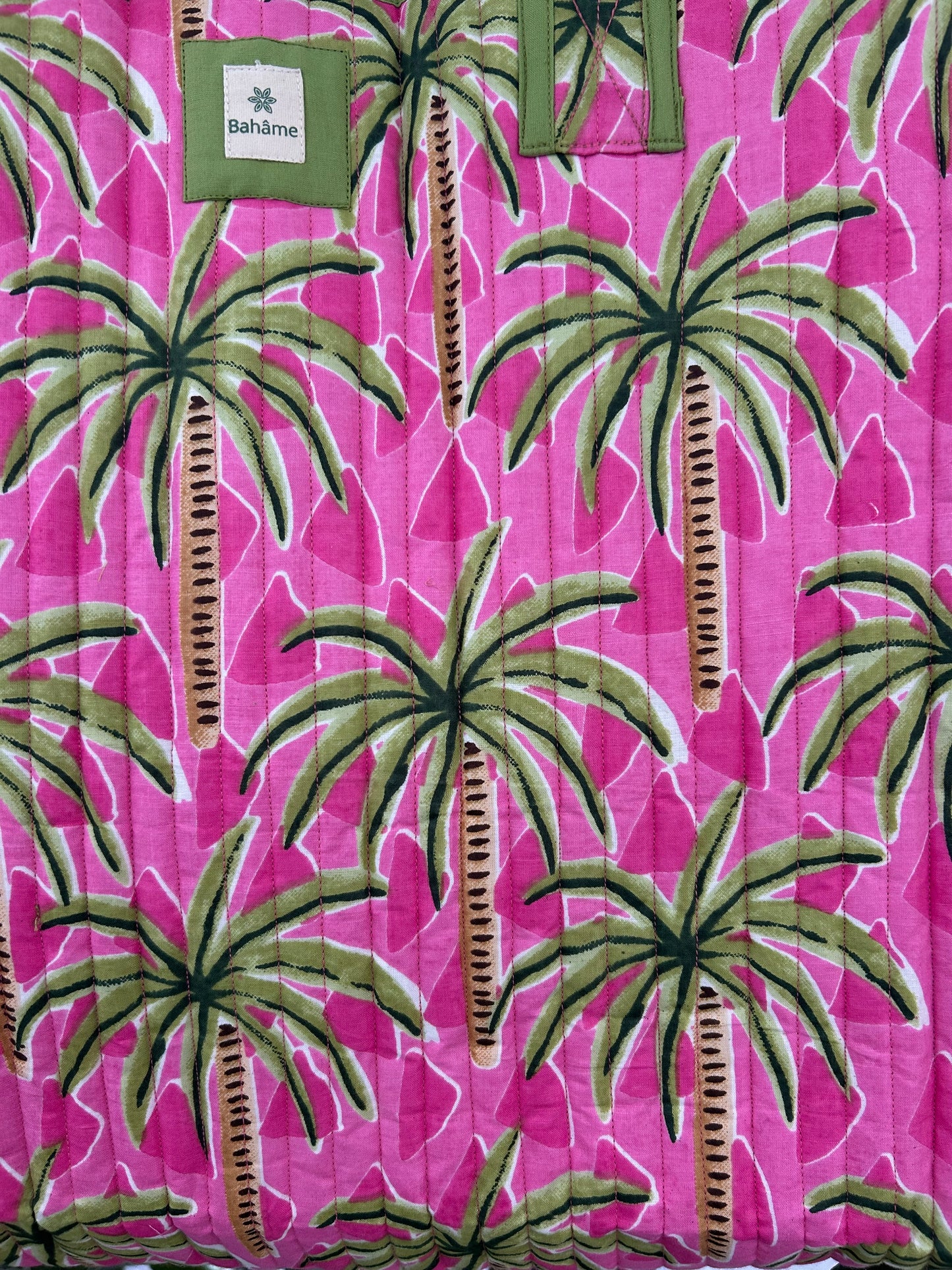 Cabas Devi Pink Palmiers