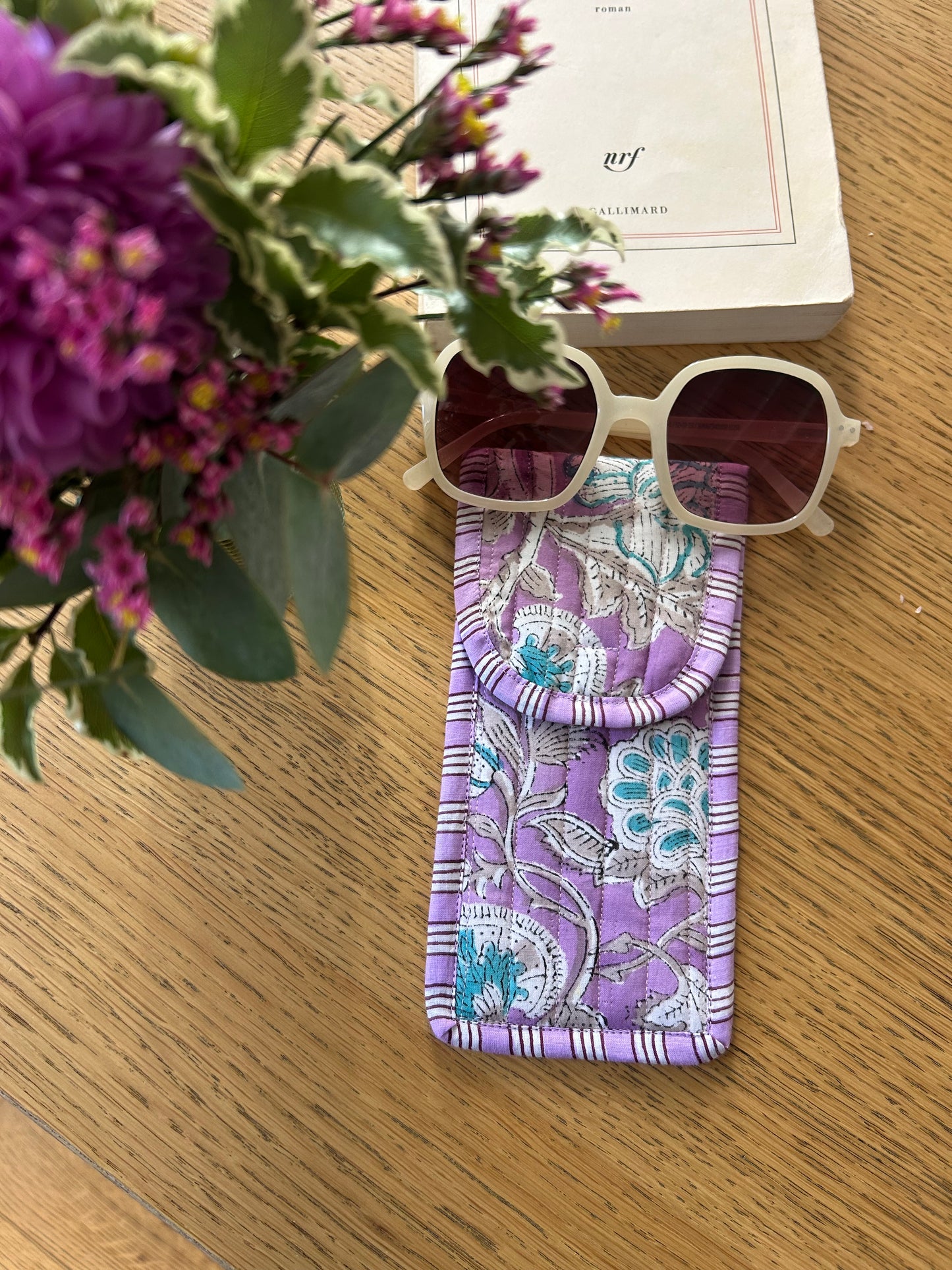 Housse à lunettes Purple Flower