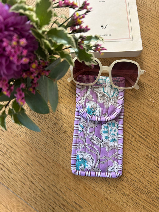 Housse à lunettes Purple Flower