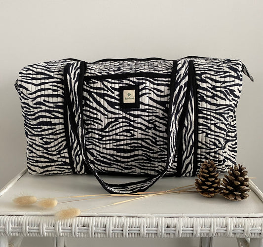 Sac week-end Kiara Black Zebra