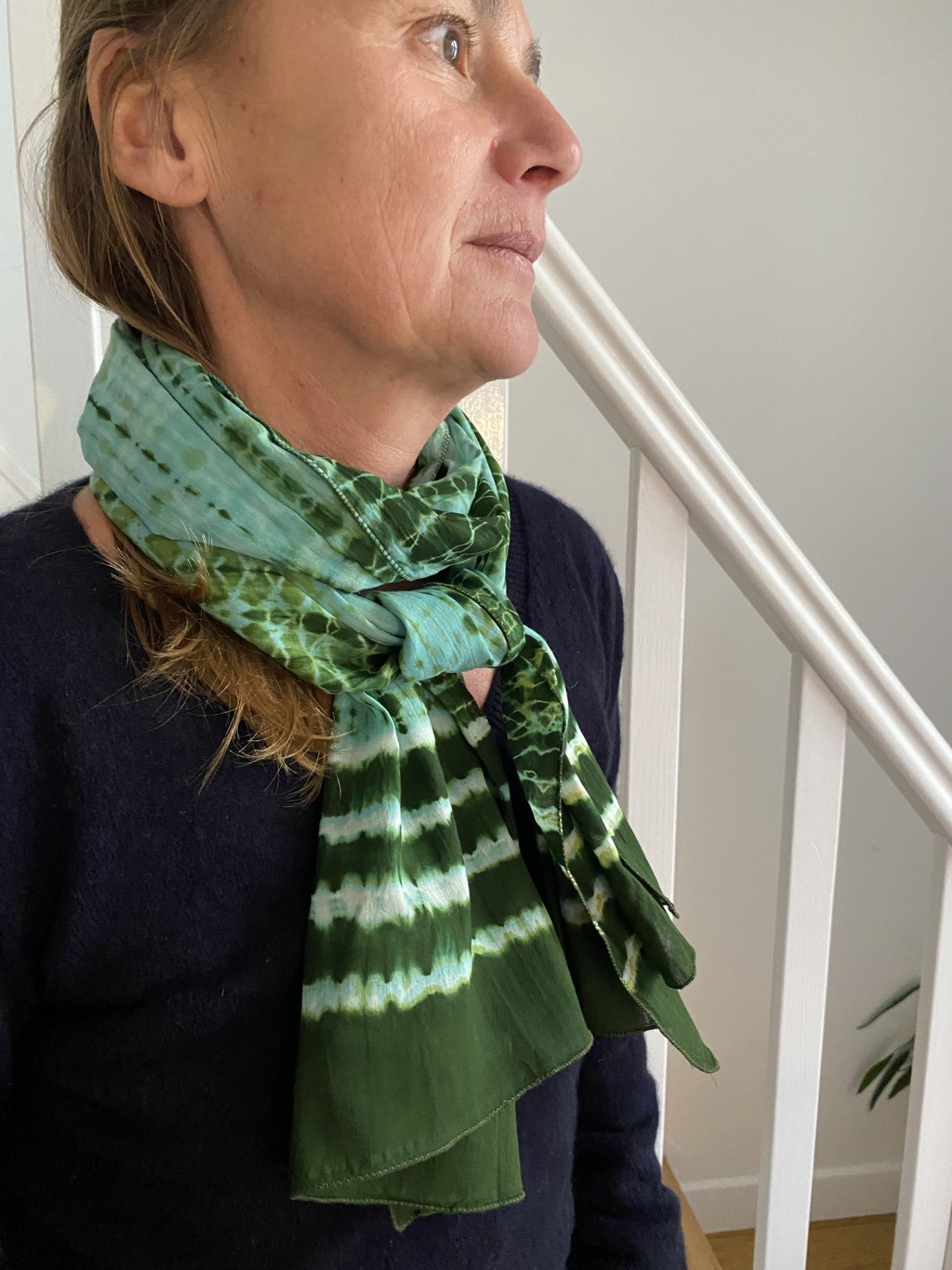 Foulard coton Ila vert