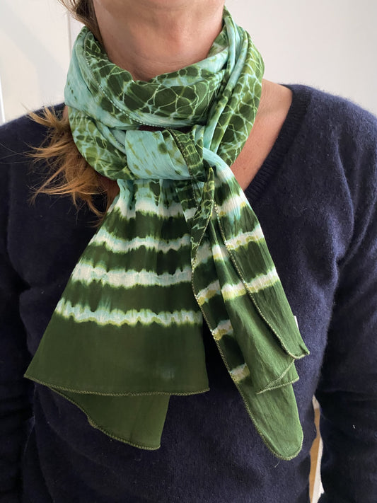 Foulard coton Ila vert