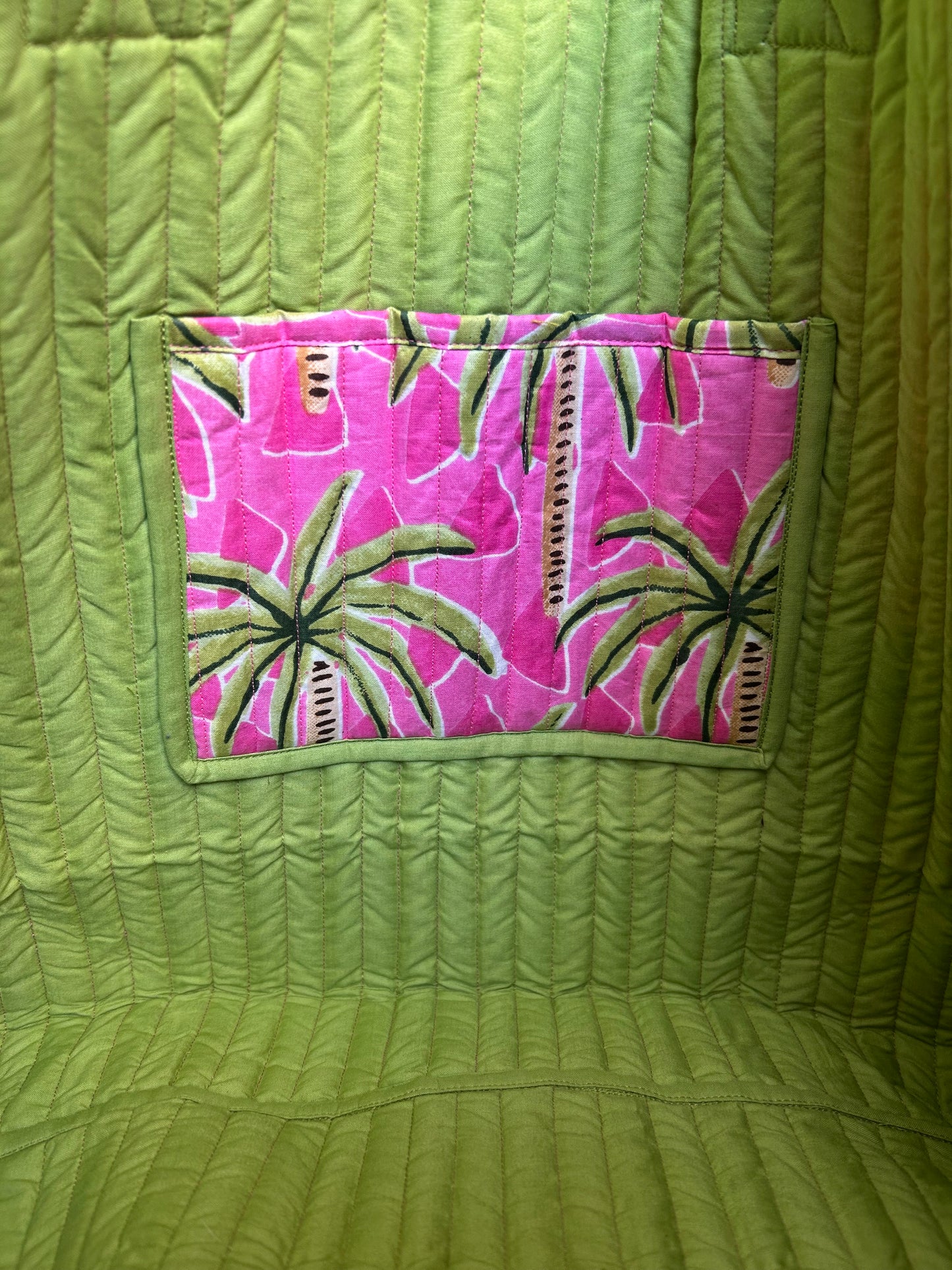 Cabas Devi Pink Palmiers