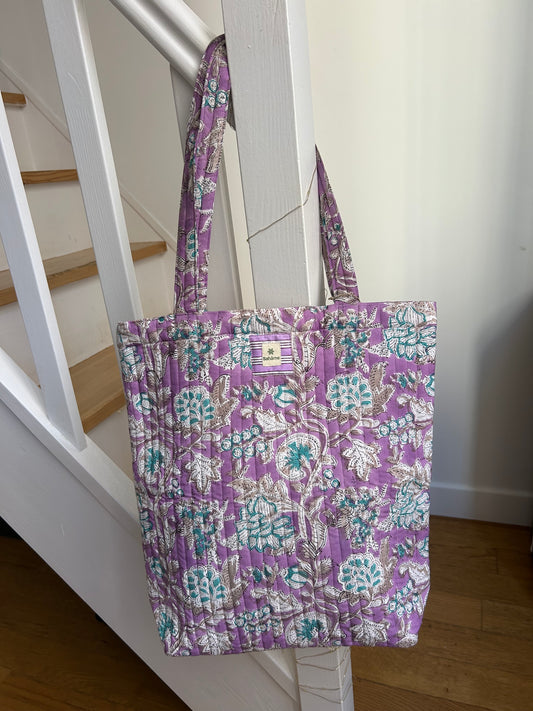 Cabas Kali Purple Flower