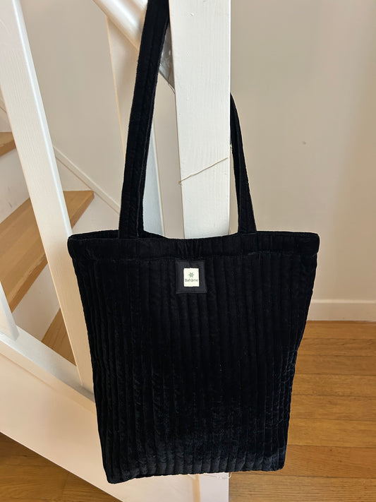 Cabas Kali Black Velvet