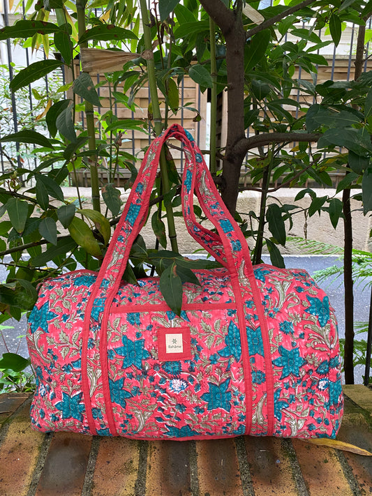 Sac week-end Kiara Blue Flower