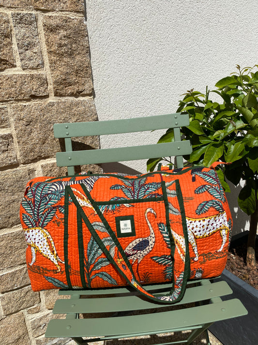 Sac week-end Kiara Jungle orange
