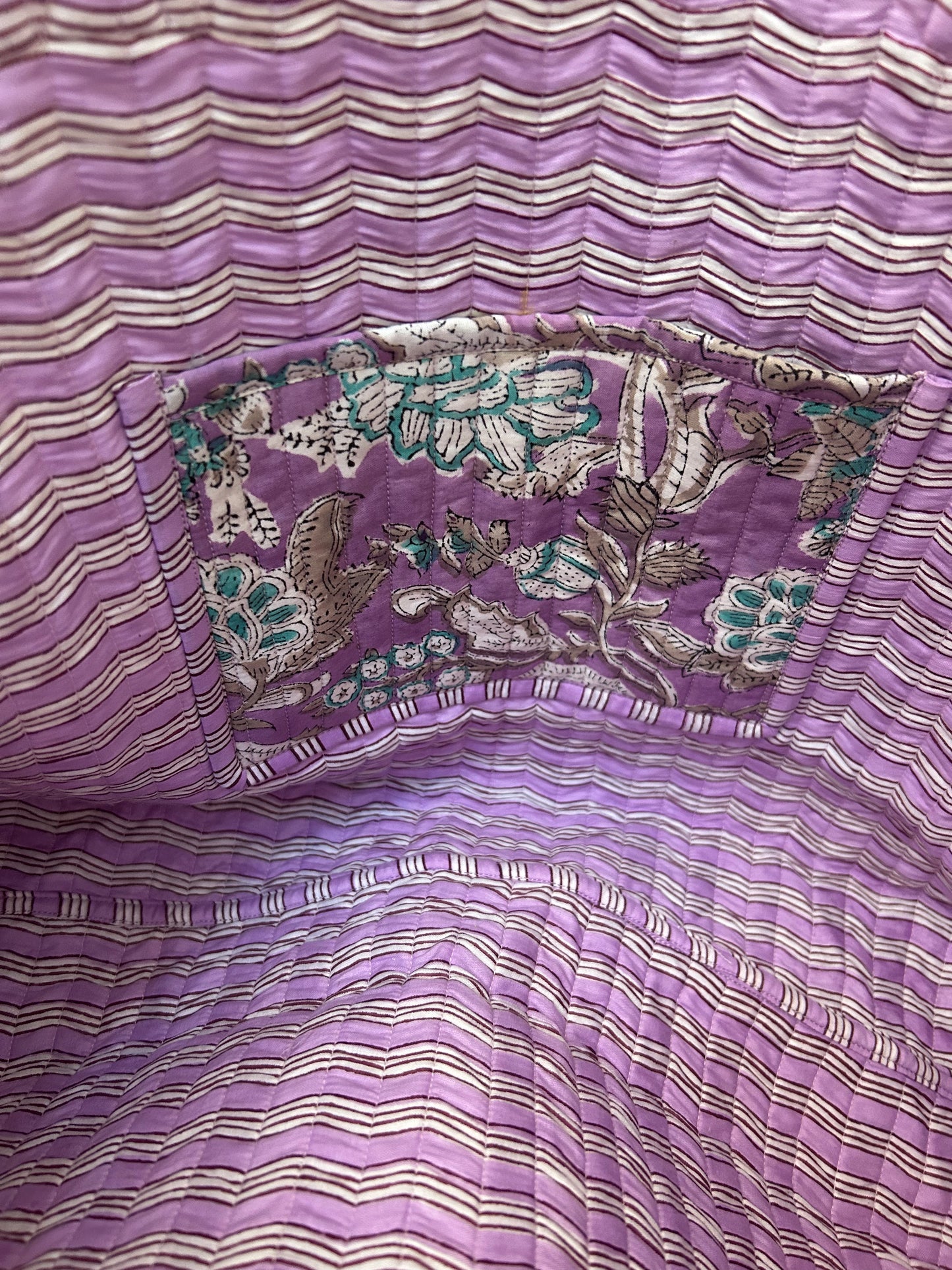 Cabas Indira Purple Flower