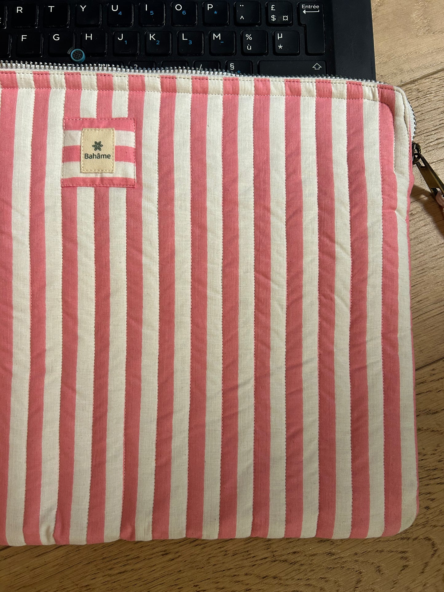 Pochette ordinateur Pink Stripes