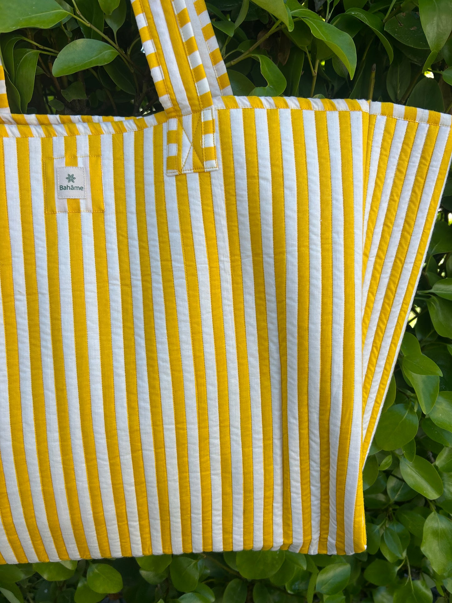 Cabas Indira Yellow Stripes